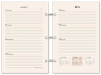Wirebound 3 x 6 Agenda Refills