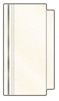 6 hole clear vinyl press down envelope