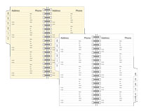 white and ivory wirebound 4x6 address books